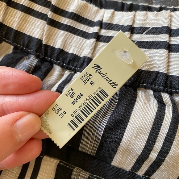 Madewell Striped Linen Shorts - Picture 3 of 4